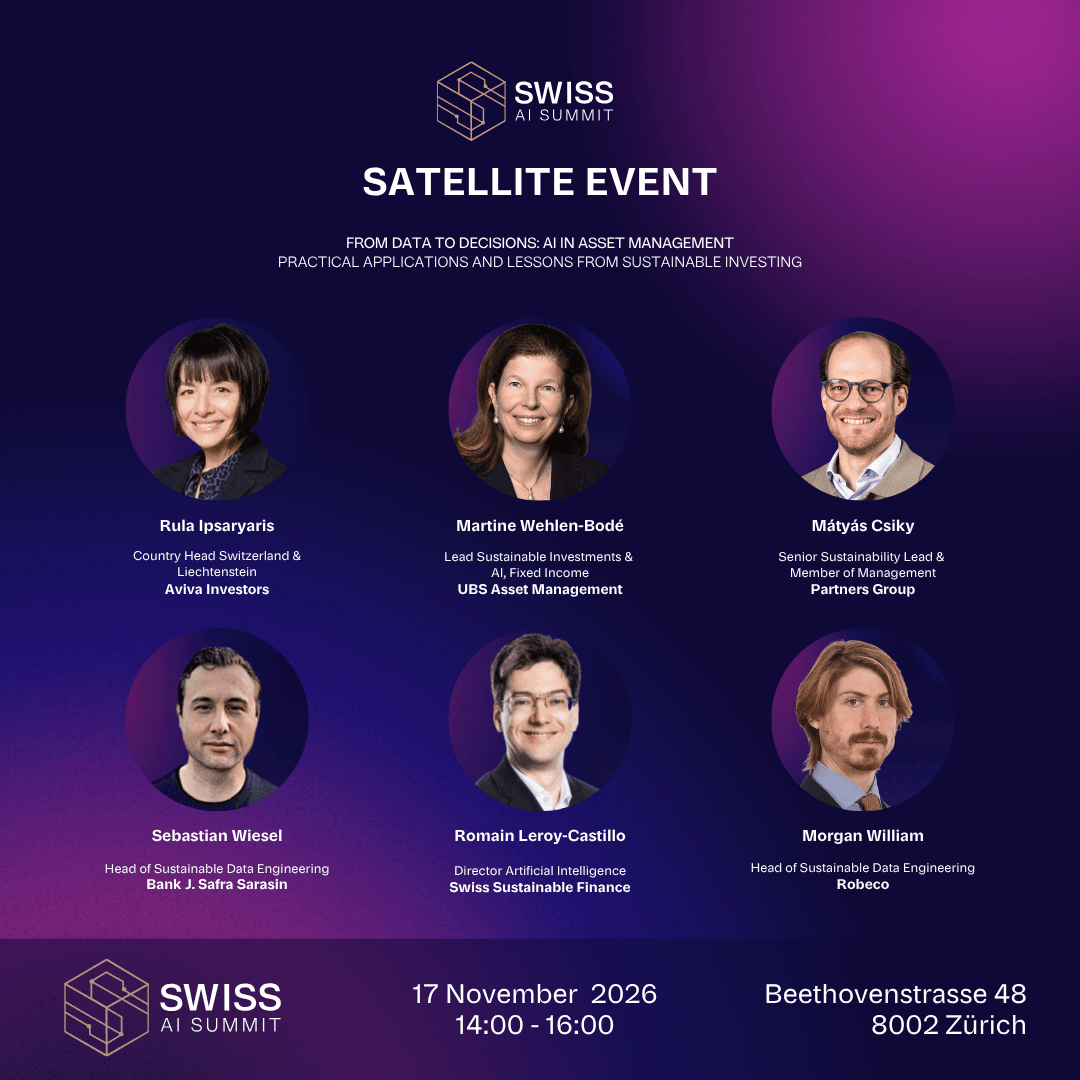 Satellite Event: From Data to Decisions: AI in Asset Management