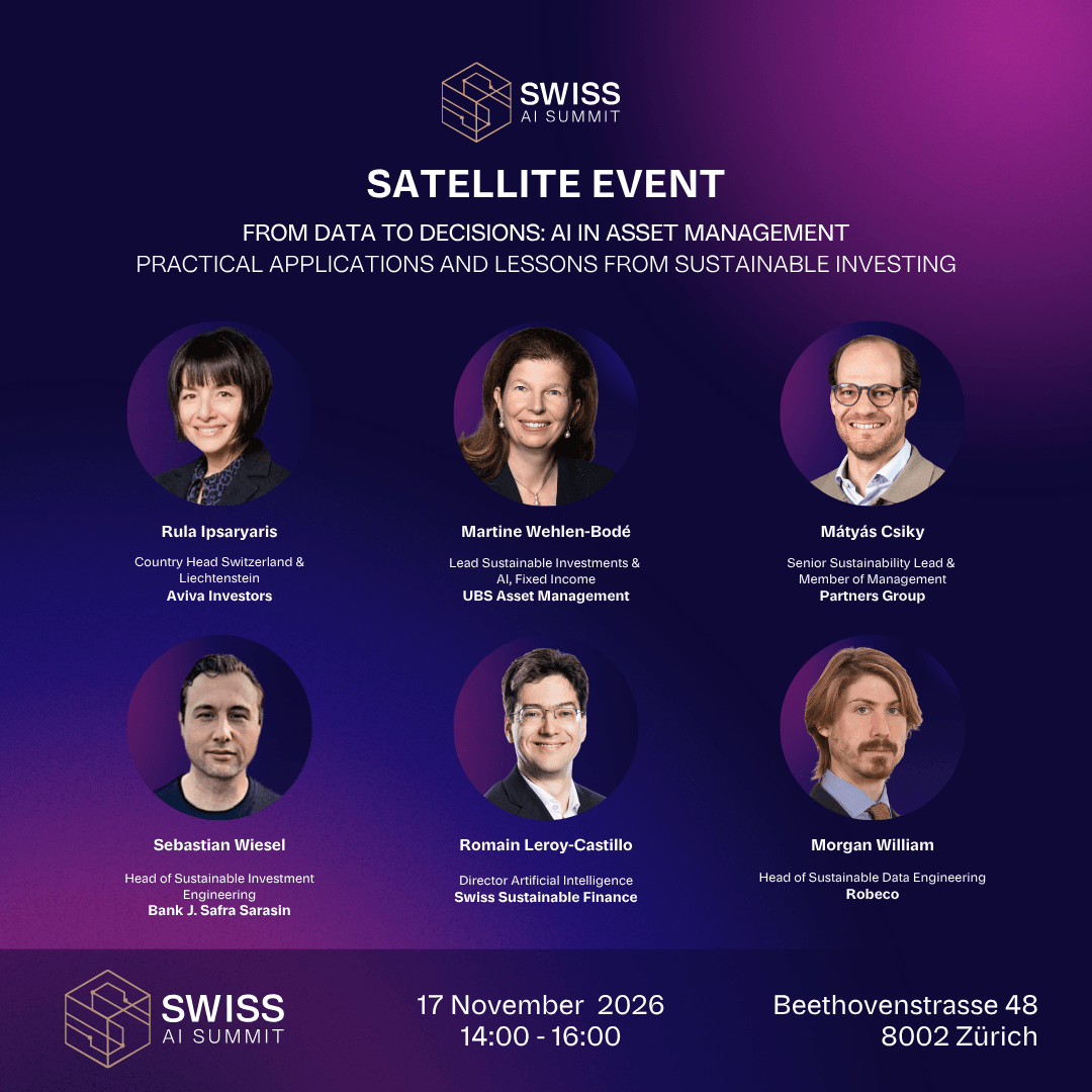Satellite Event: From Data to Decisions: AI in Asset Management