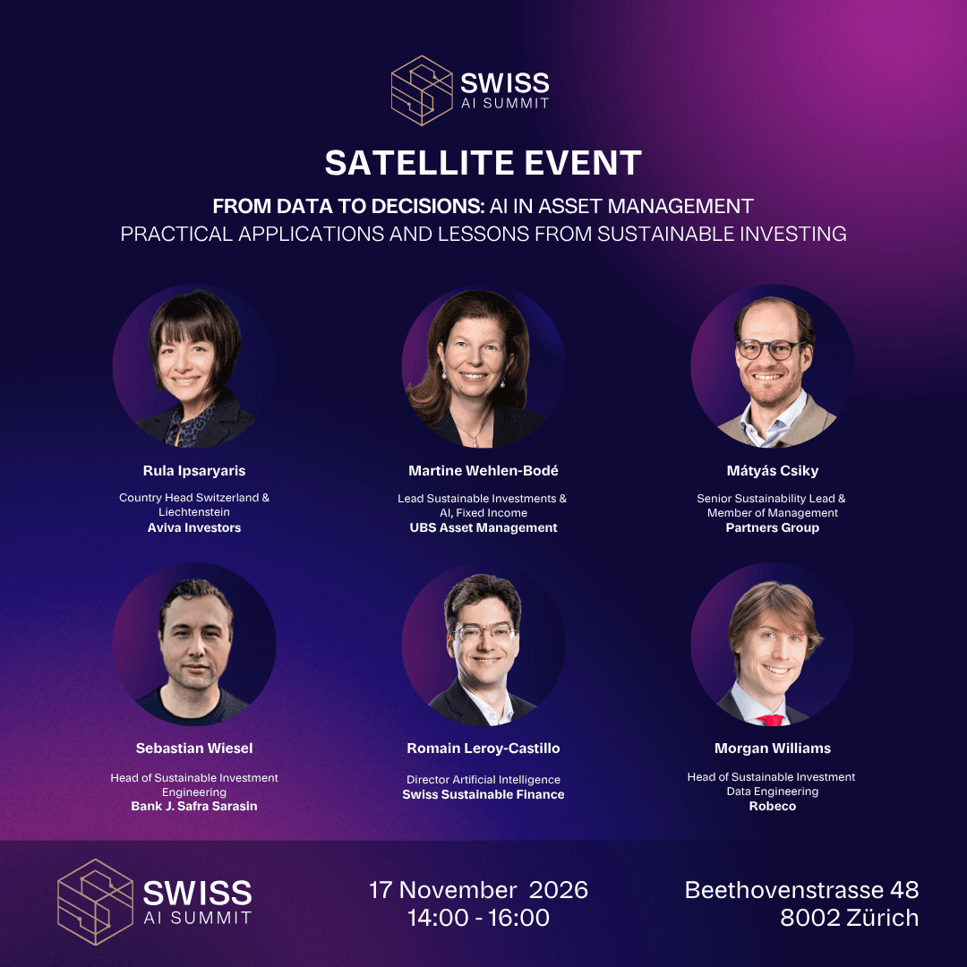 Satellite Event: From Data to Decisions: AI in Asset Management